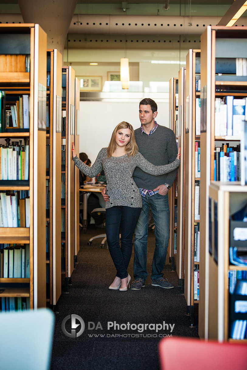 Mohawk College Engagement Couple - Winter engagement by DA Photography