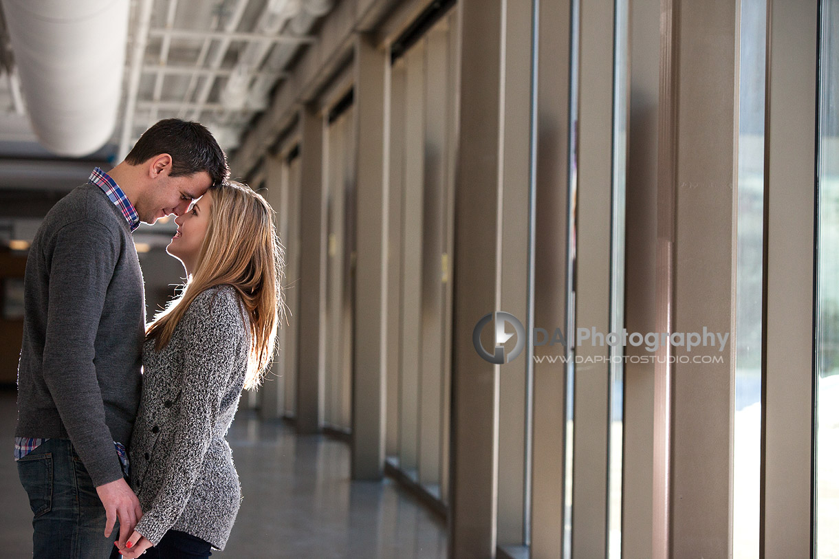 Engagement Photography at Mohawk College - Winter engagement by DA Photography