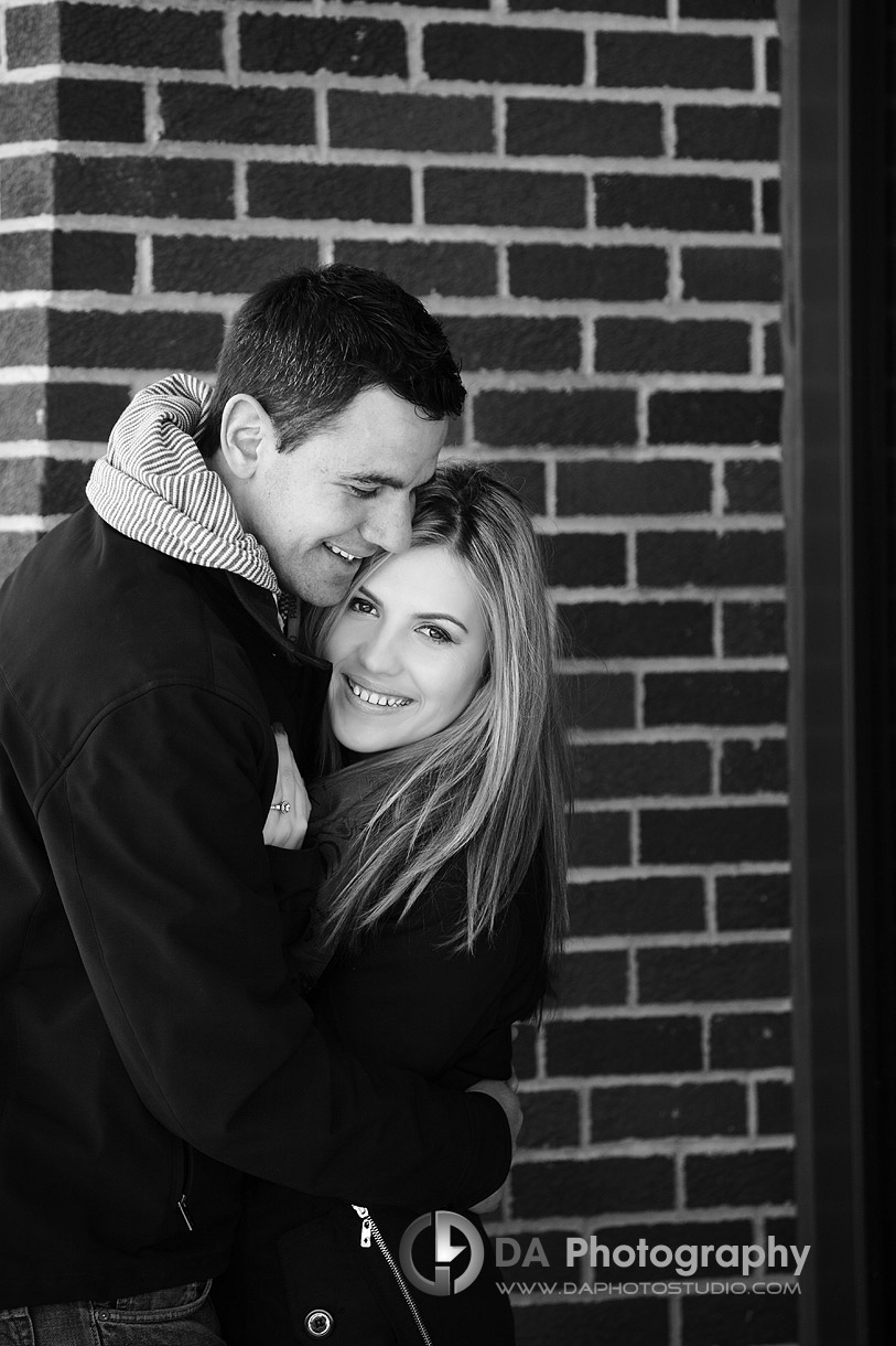College Engagement Photographer - Winter engagement by DA Photography