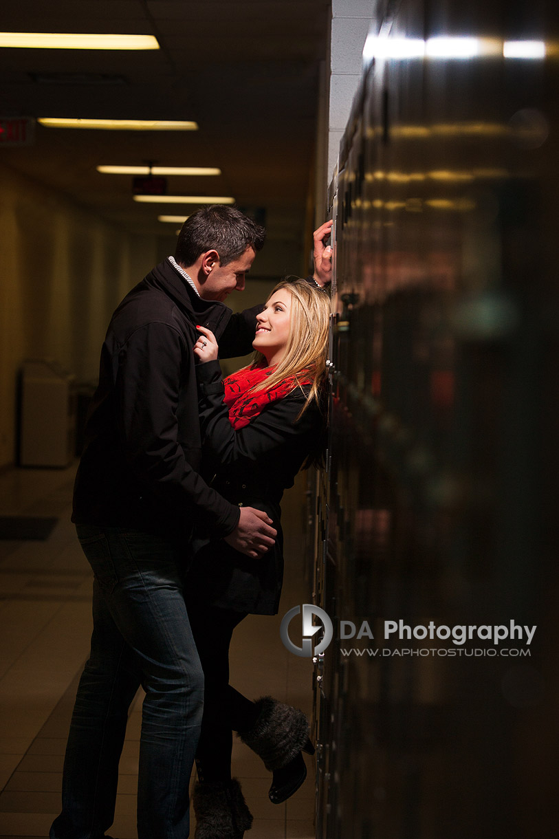 Mohawk College Winter Engagement Photographer in Hamilton - Winter engagement by DA Photography