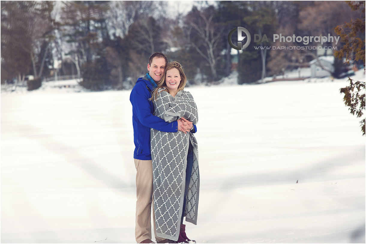 Orillia Winter Engagement Photo