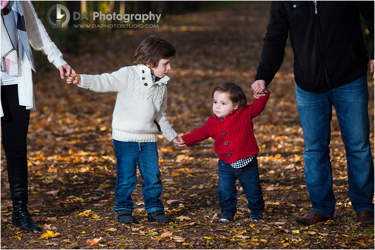 Fall Family picture in Burlington