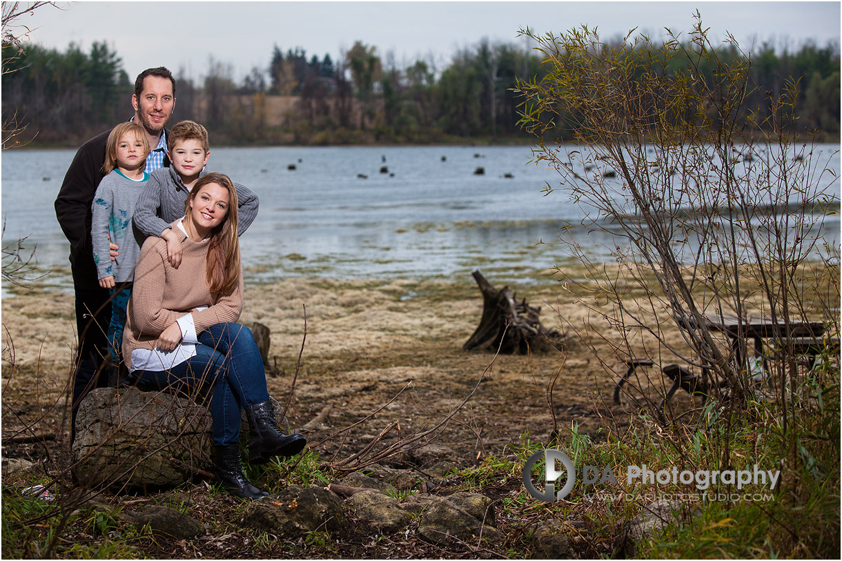 MIlton Family Portrait by the lake