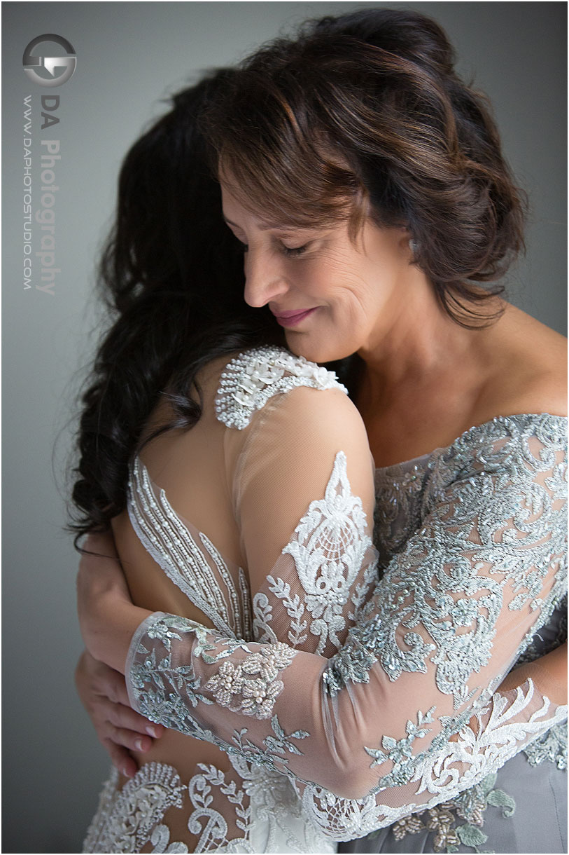 Bride with mom wedding Portraits