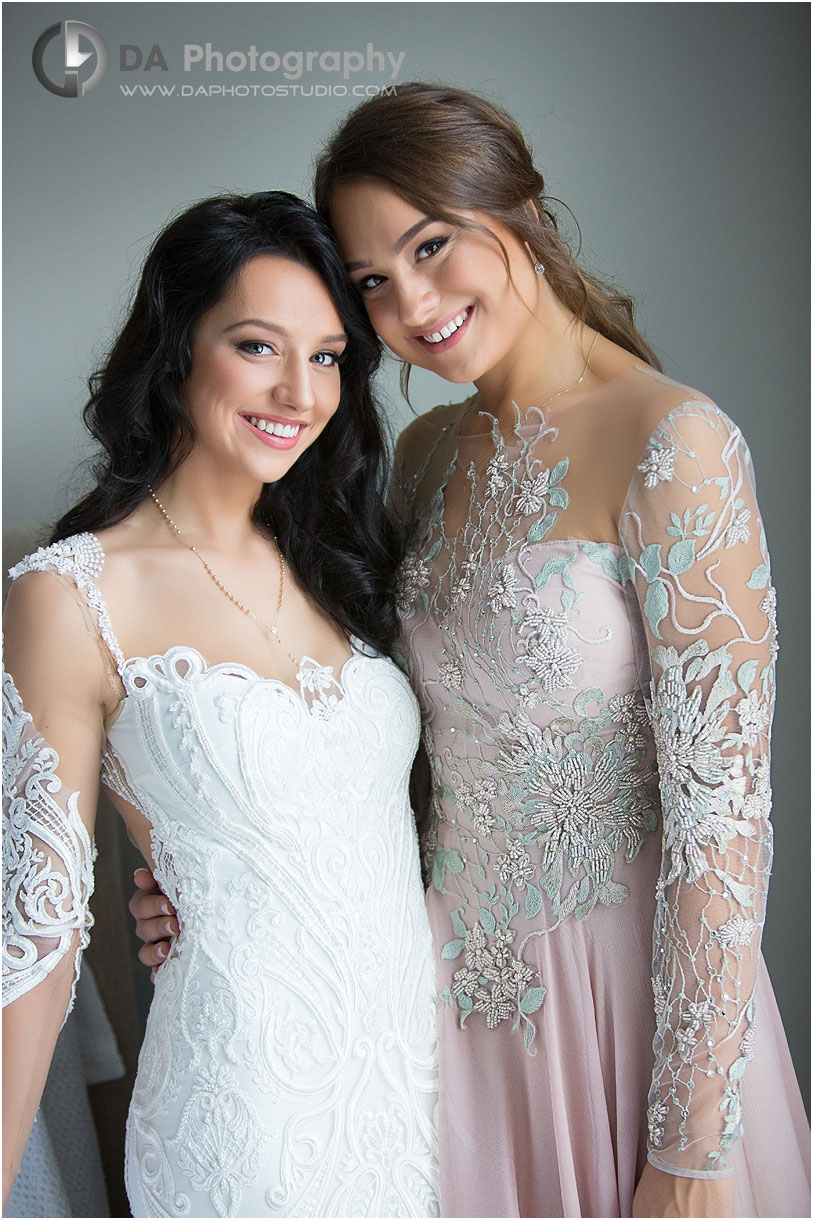 Bride with maid of honour portrait