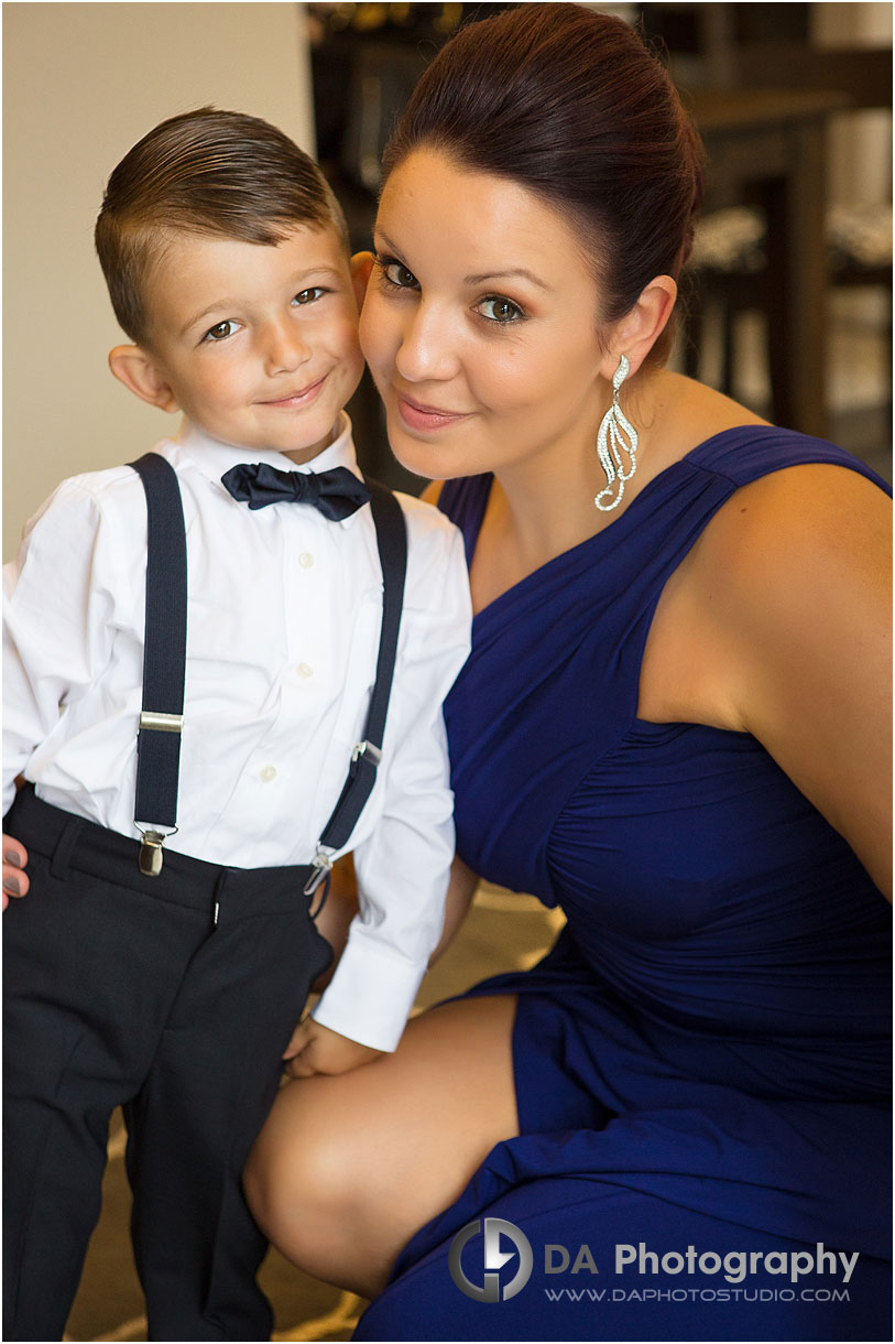 Bridesmaid with ring bearer