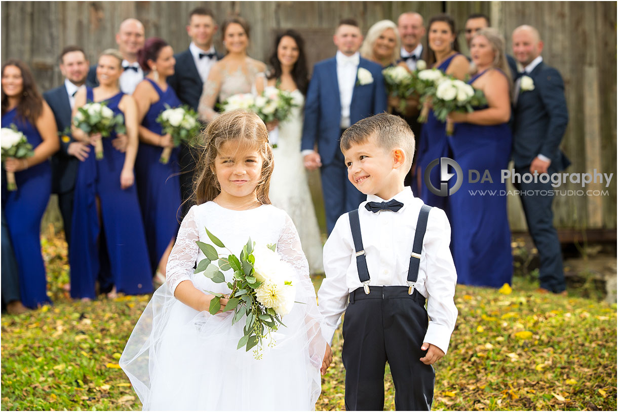Flower girl and Ring bearer on a wedding day