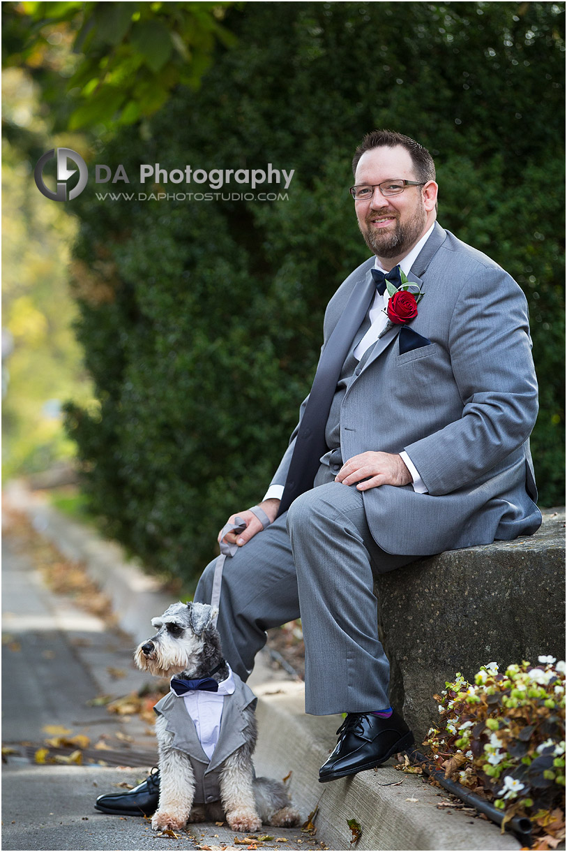 Groom at Casablanca Winery Inn Wedding