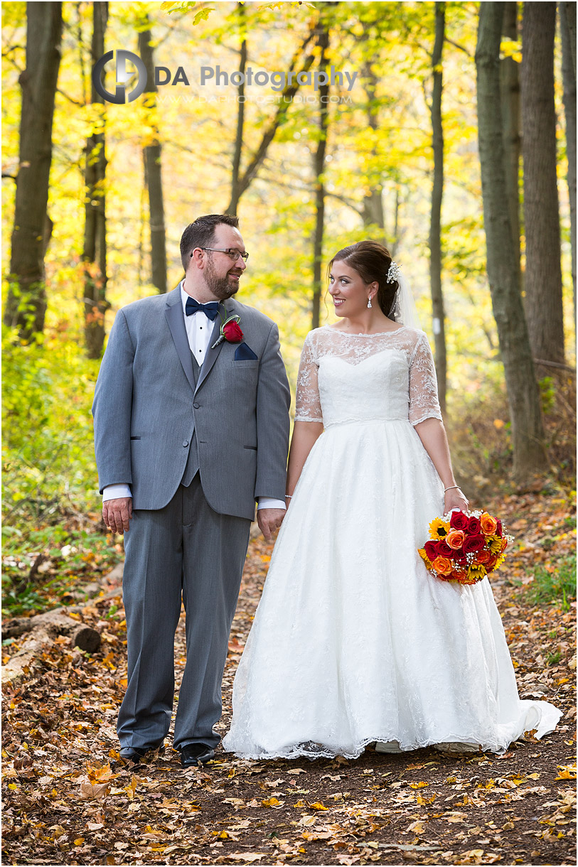 Wedding photos at Bruce Trail in Grimsby