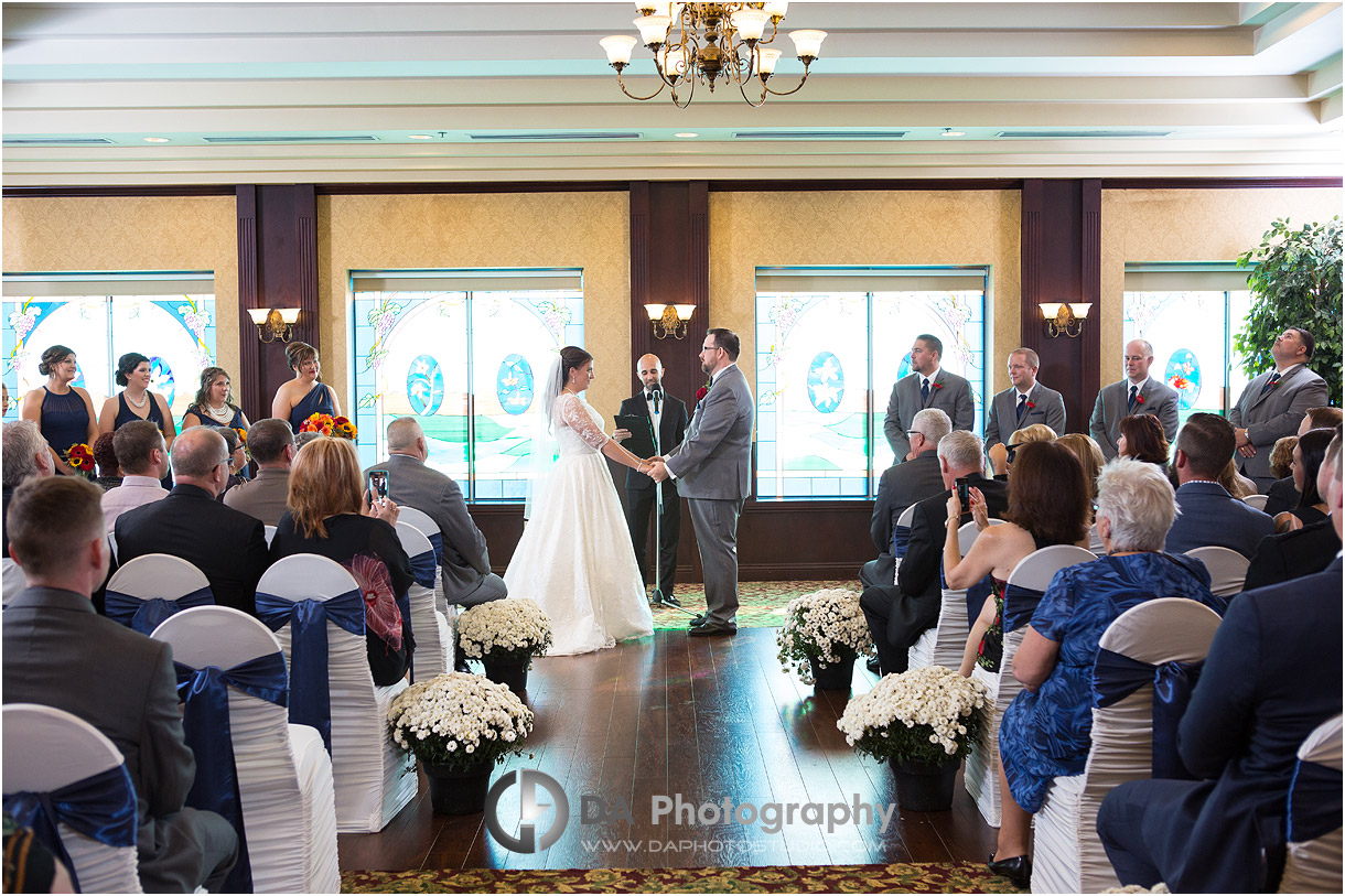 Wedding Ceremony at Casablanca Wintery Inn