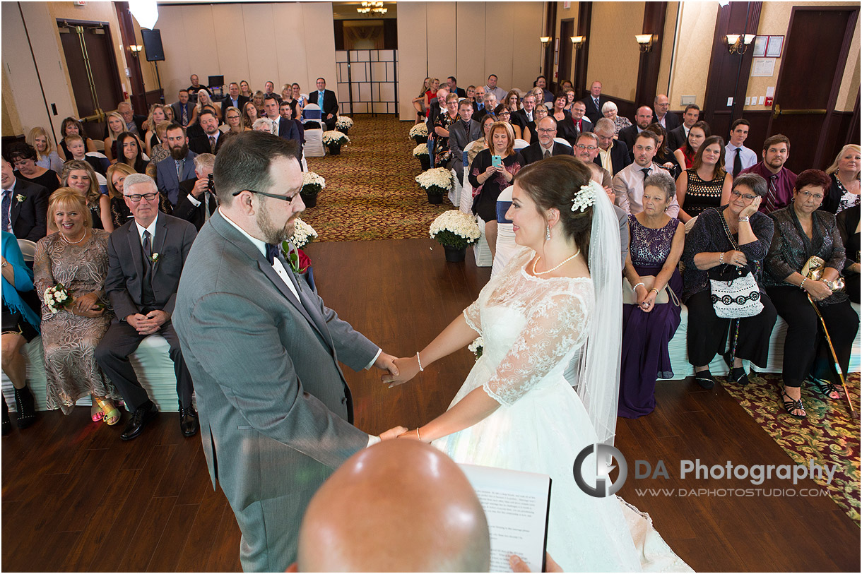 Wedding Ceremony at Casablanca Wintery Inn in Grimsby