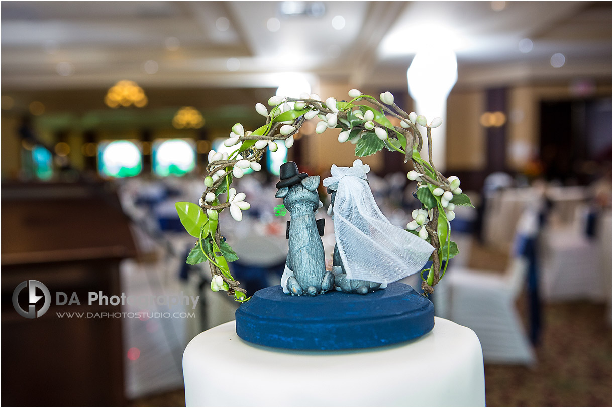 Topper on a Wedding Cake at Casablanca Wintery Inn