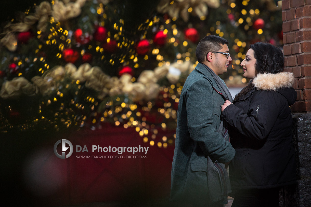 Distillery District Engagement Photography