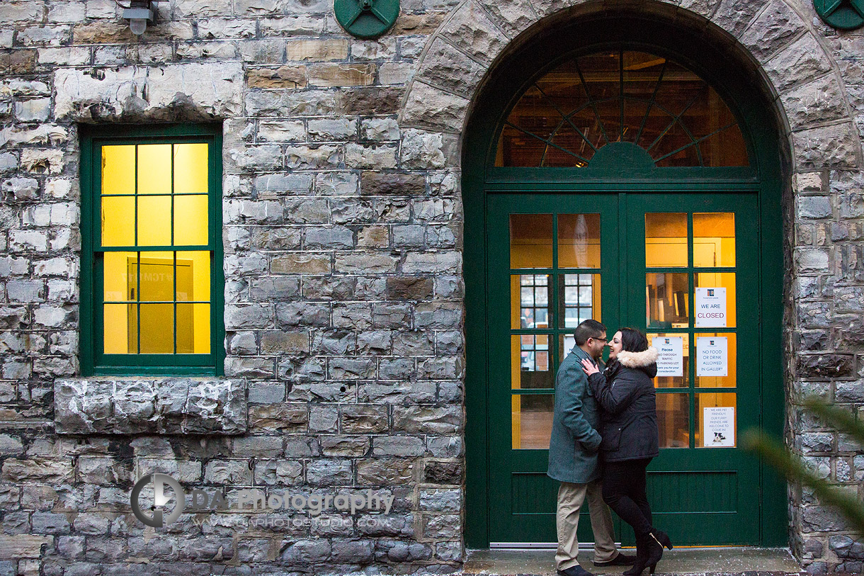 Christmas market engagement Photographer