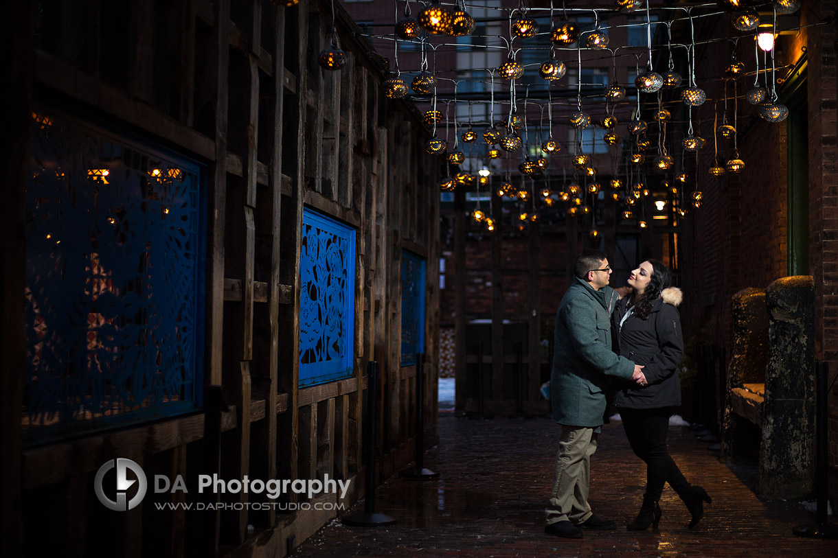 Engagement Photographer for Distillery District in Toronto 