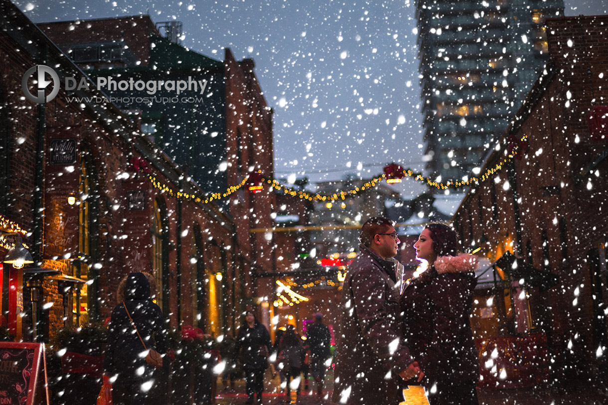 Engagements at Distillery District in Toronto