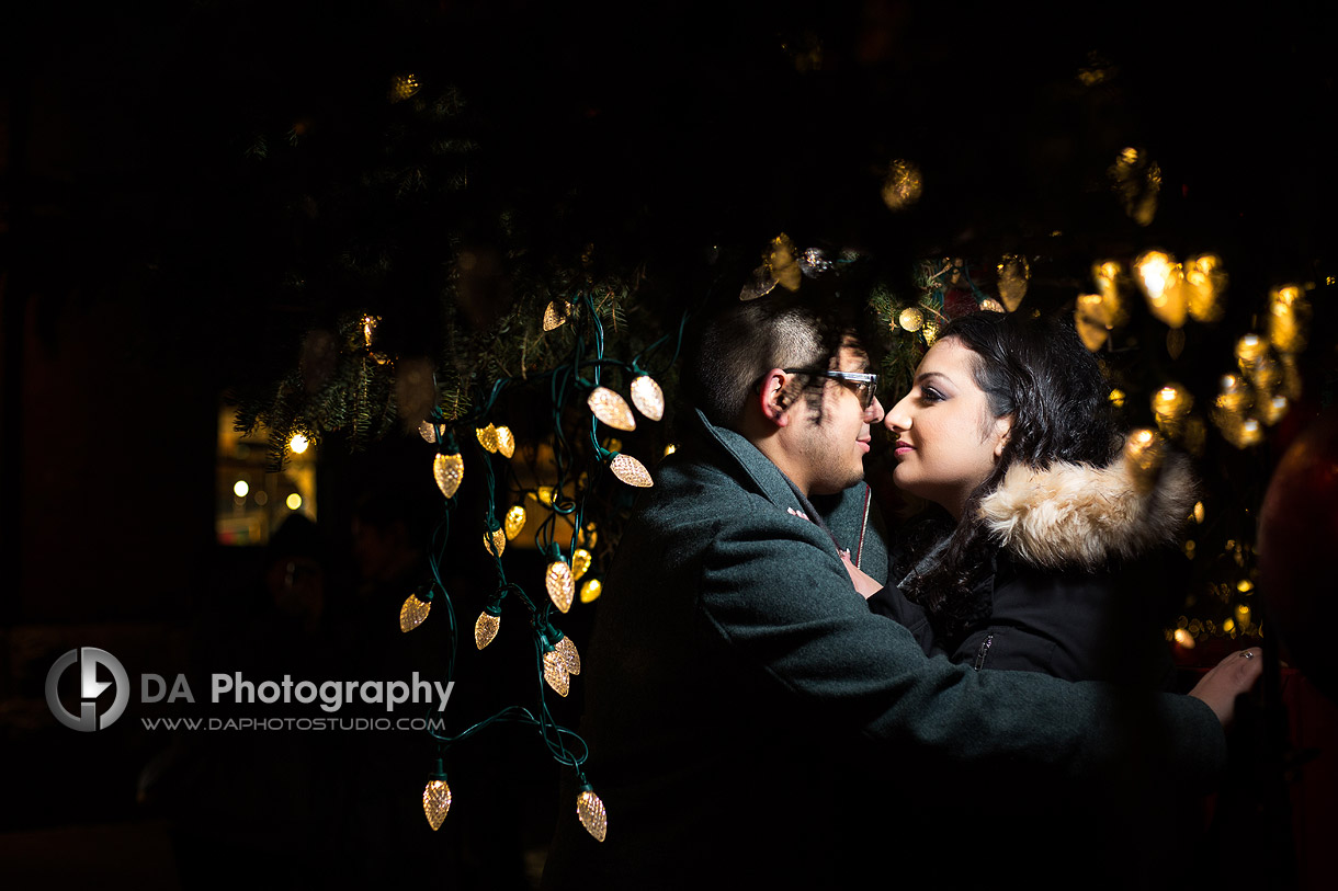 Christmas market engagement Photos