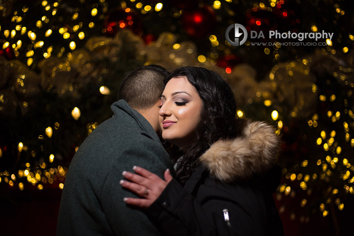 Distillery District Winter Engagement Photos