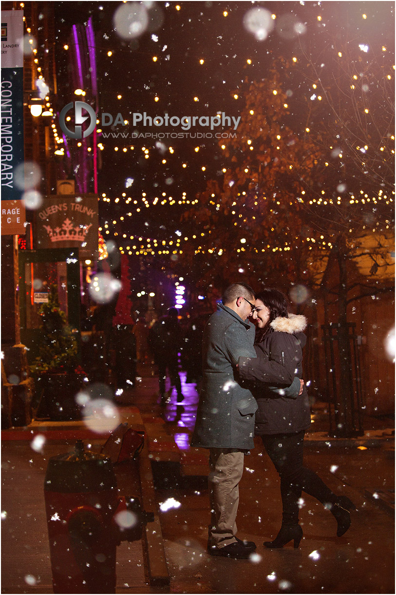 Toronto Christmas market engagement Picture