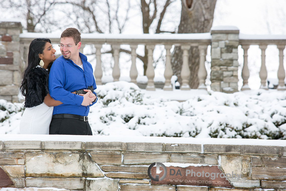 Winter Engagement at Paletta Mansion