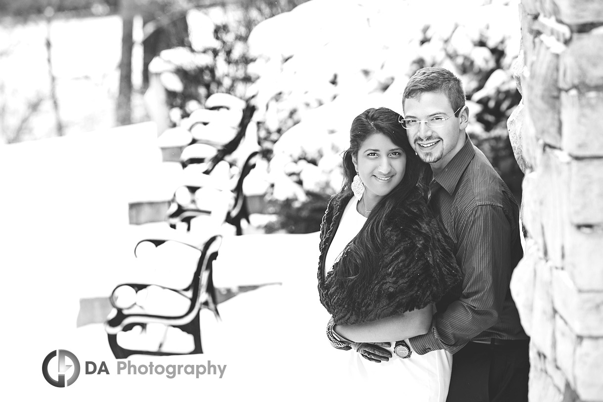 Burlington Winter Engagement at Paletta Mansion