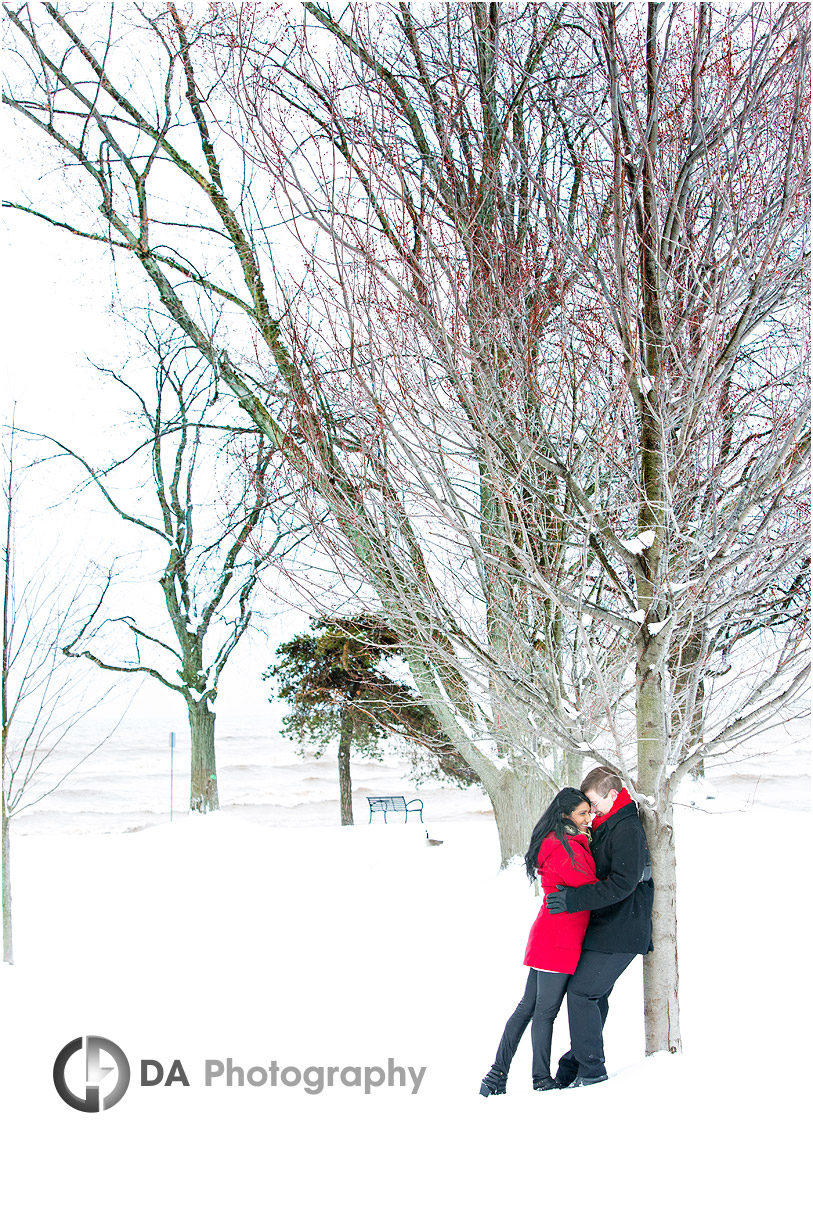 Burlington Winter Engagement Photo