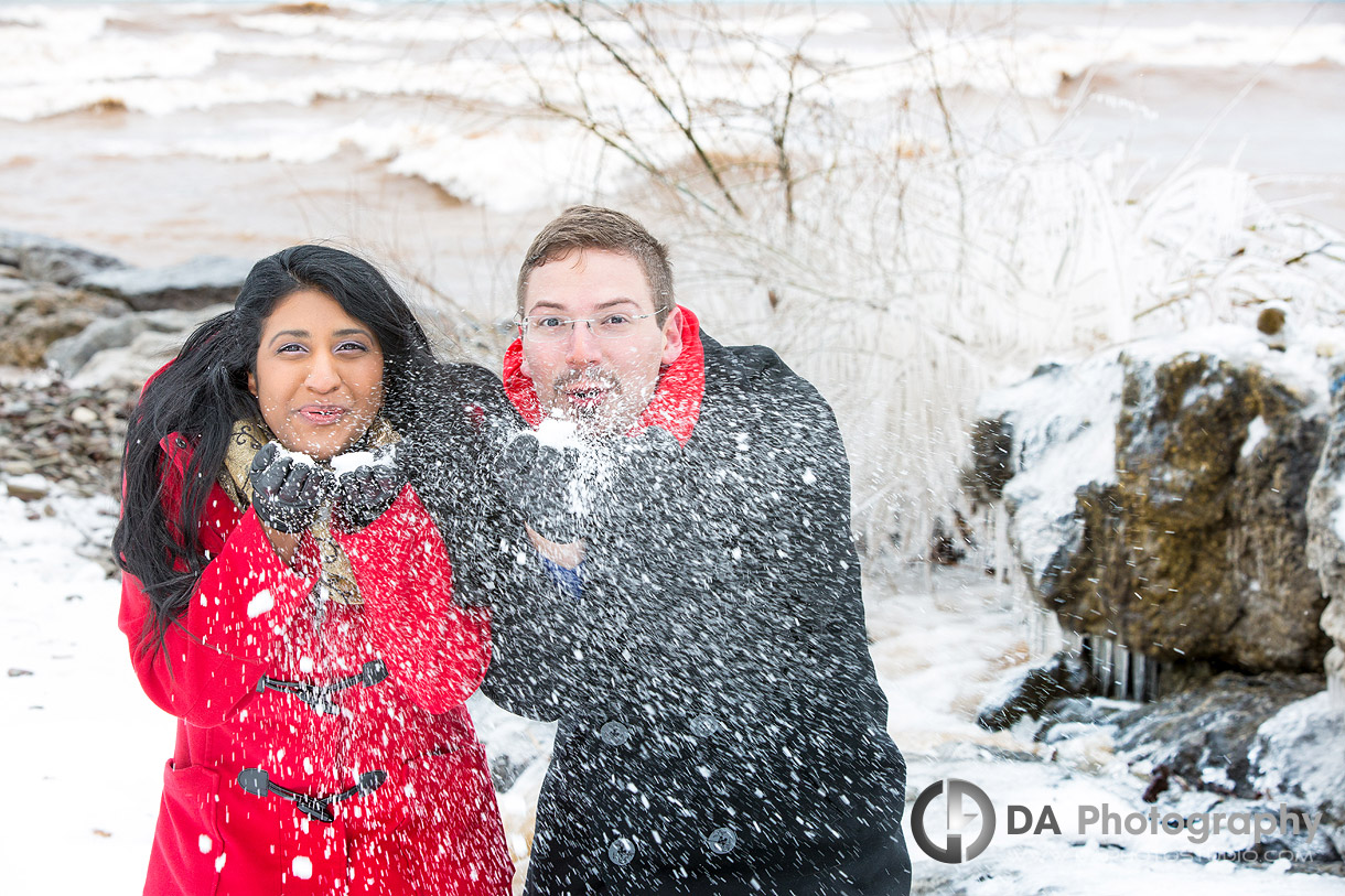 Top Photographer for Burlington Winter Engagement