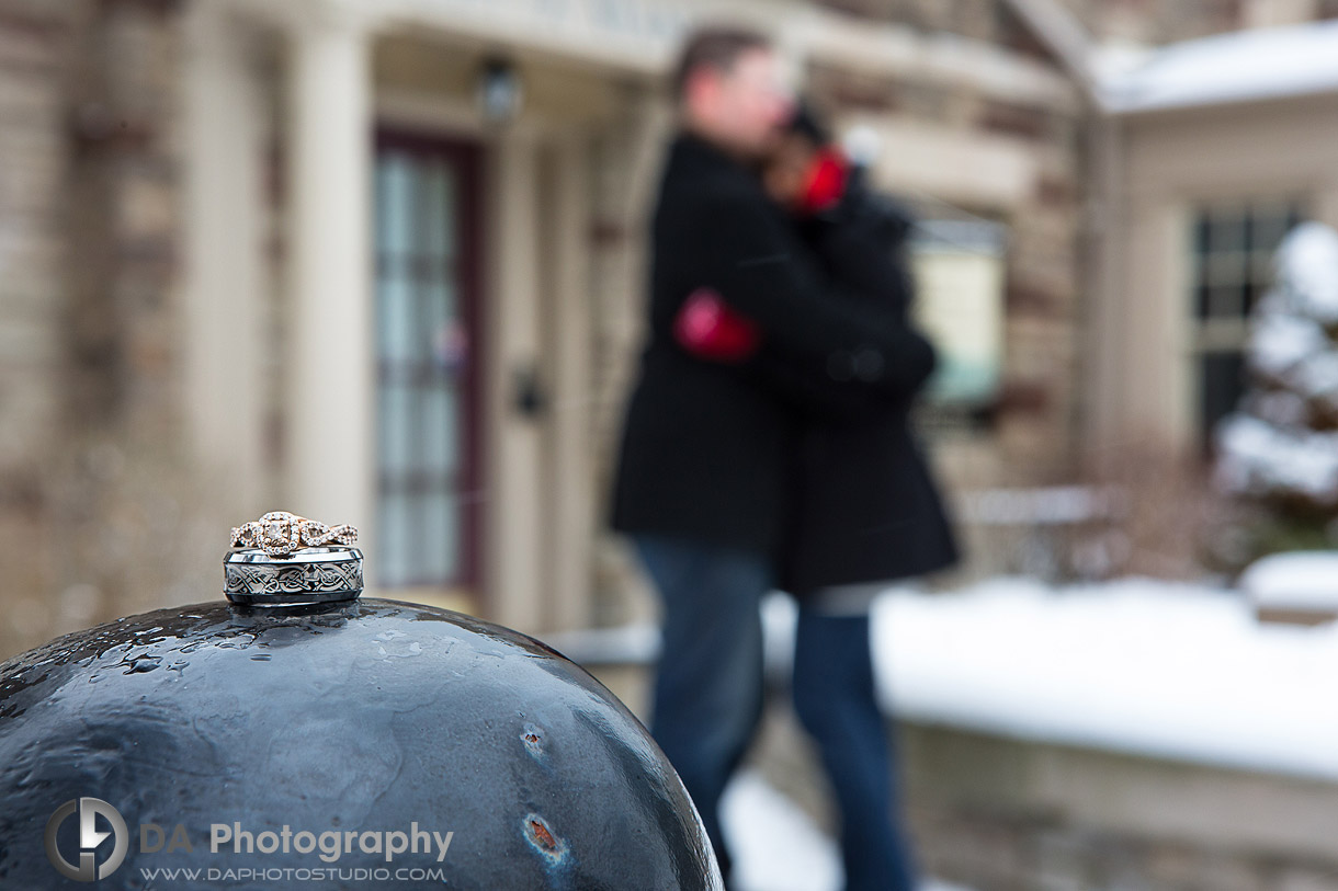 Burlington Winter Engagement at Paletta Mansion and Lakefront