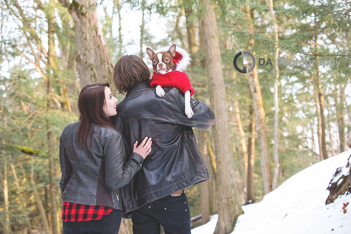 Winter Arboretum Engagement Photographer