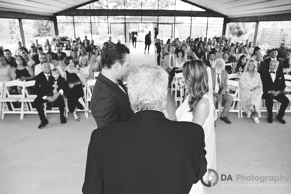 Wedding Ceremony at Whistle Bear in Cambridge