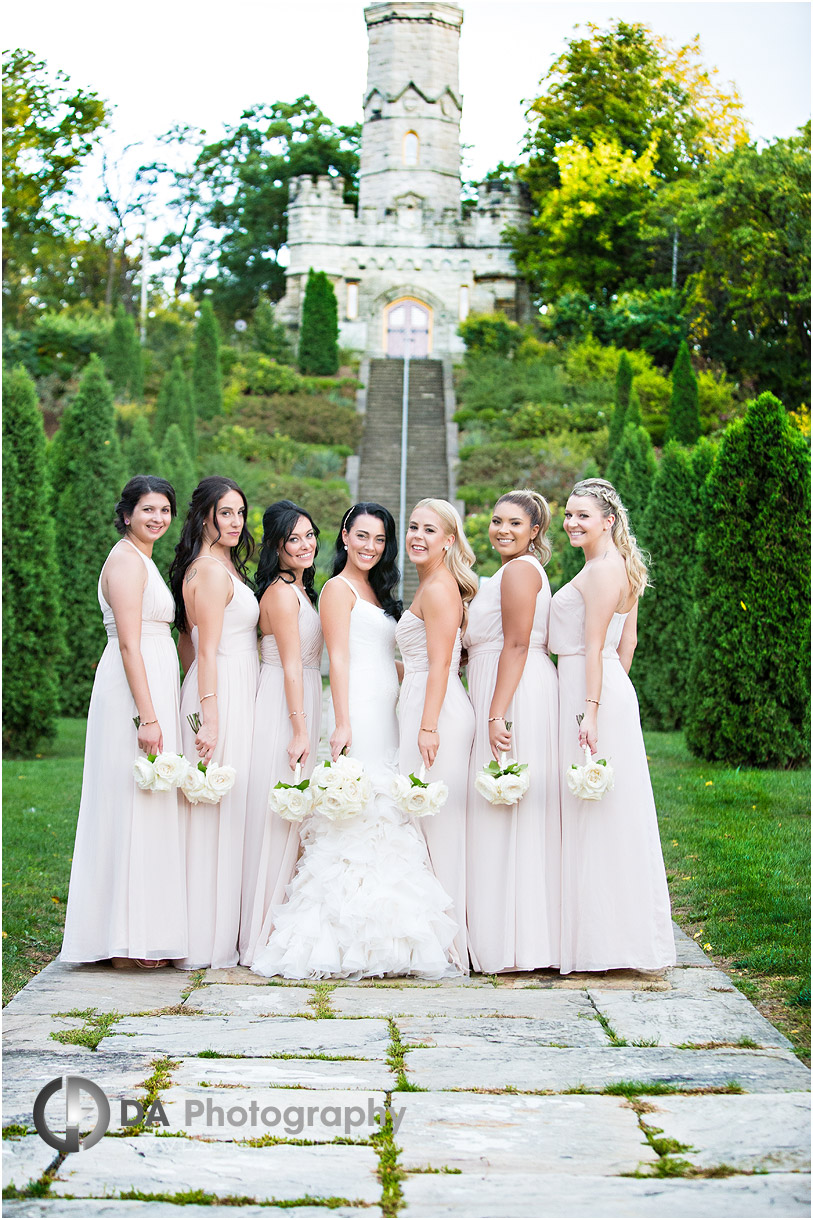 Bridesmaids at Battlefield House Museum in Stoney Creek