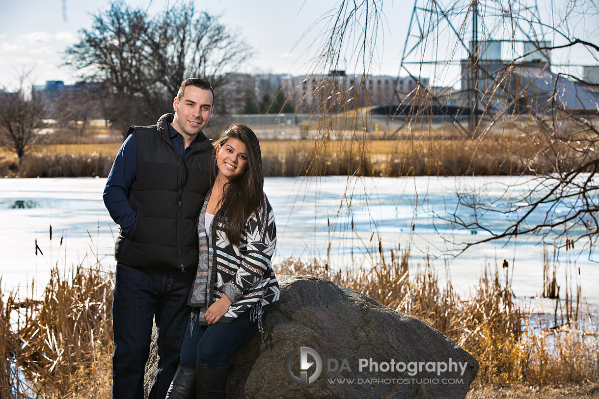 Mississauga winter engagement photographer