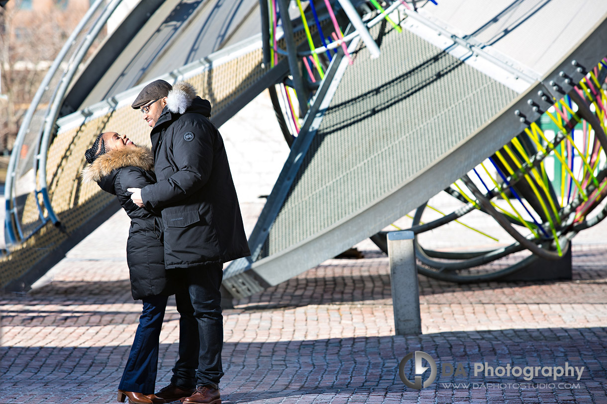 Distillery District engagement Photographers