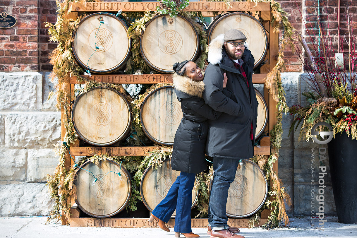 Engagements at Distillery District in Toronto