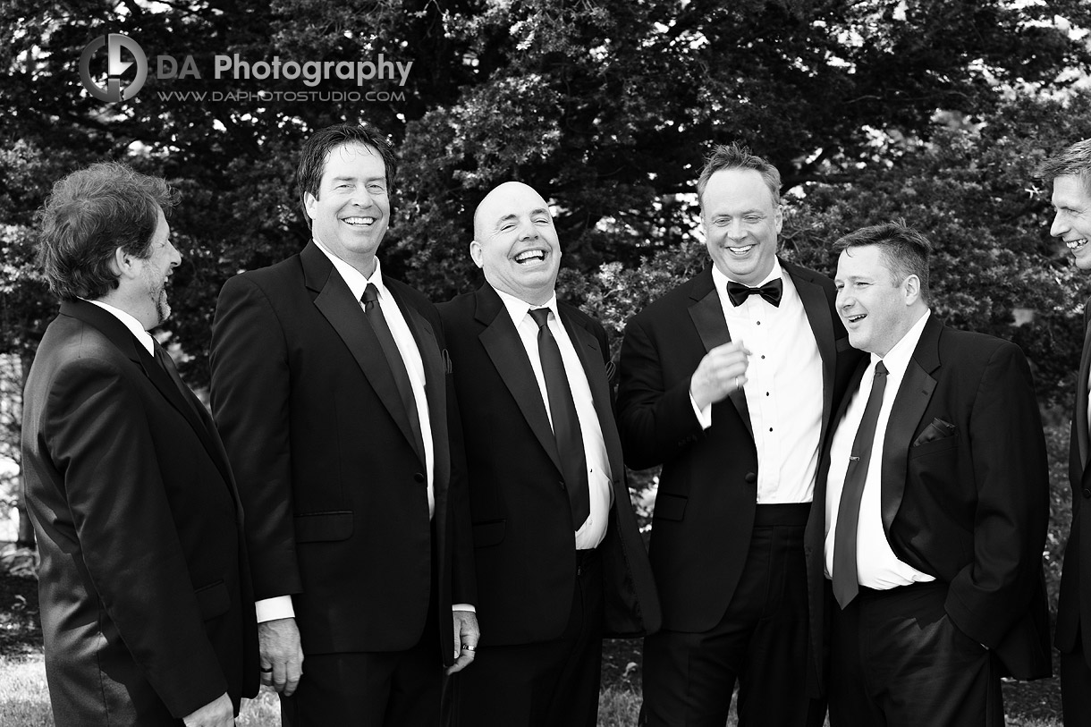 Groomsman at Burlington Golf Wedding