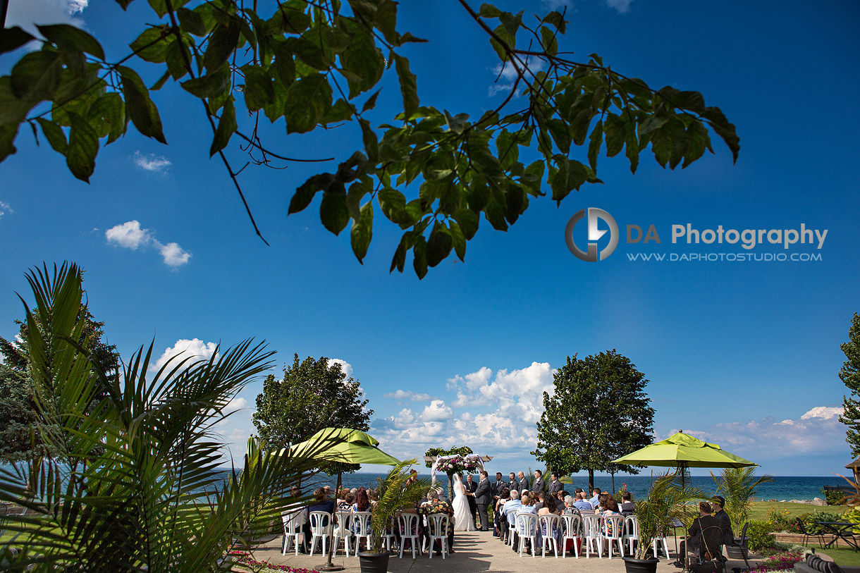 Garden Wedding Ceremony at Edgewater