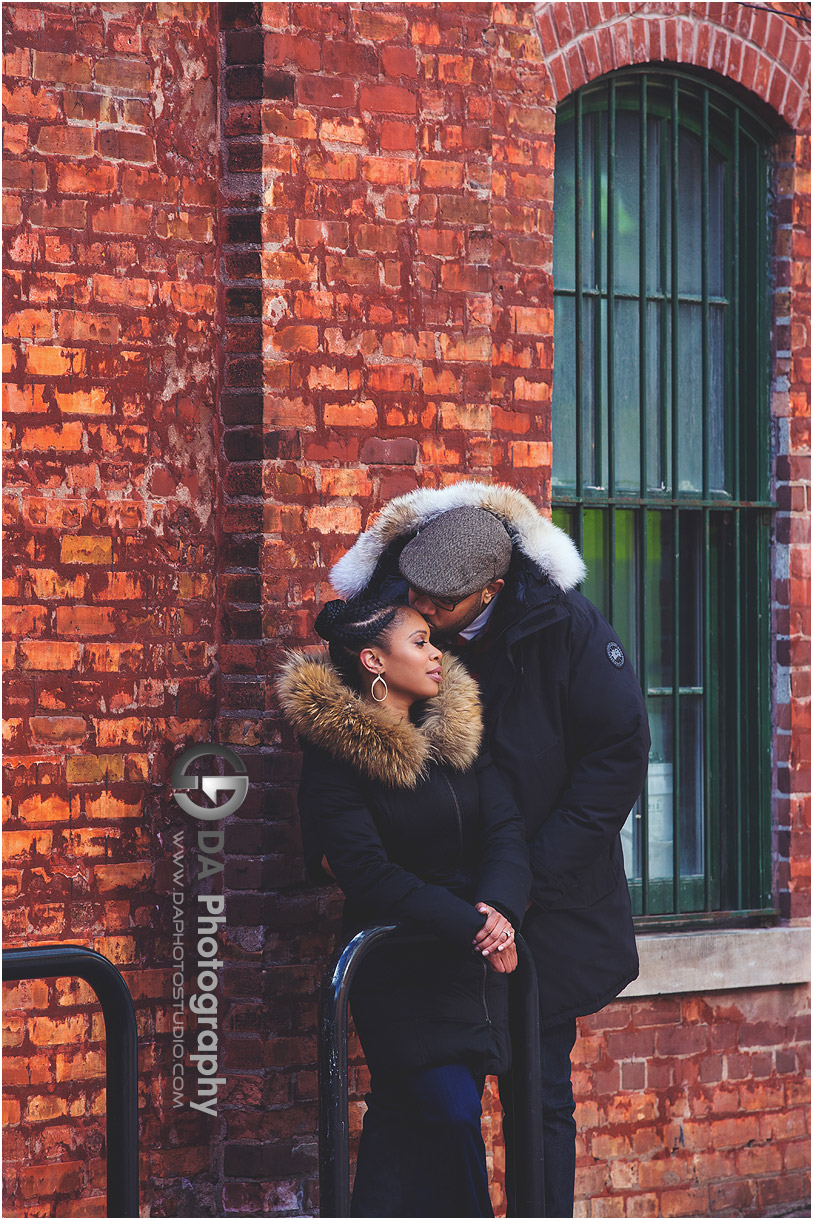 Engagement Photos at Distillery District in Toronto