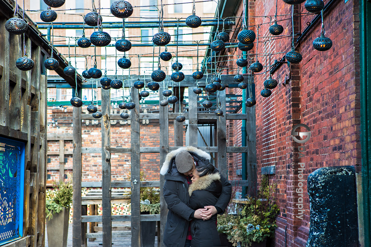 Engagement Photos at Distillery District