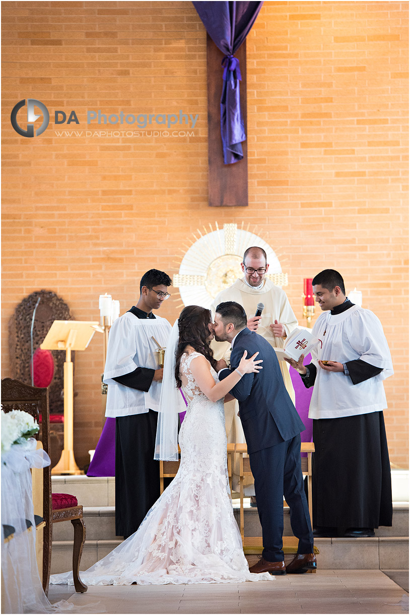 Wedding Ceremony at St. Frances Xavier in Mississauga