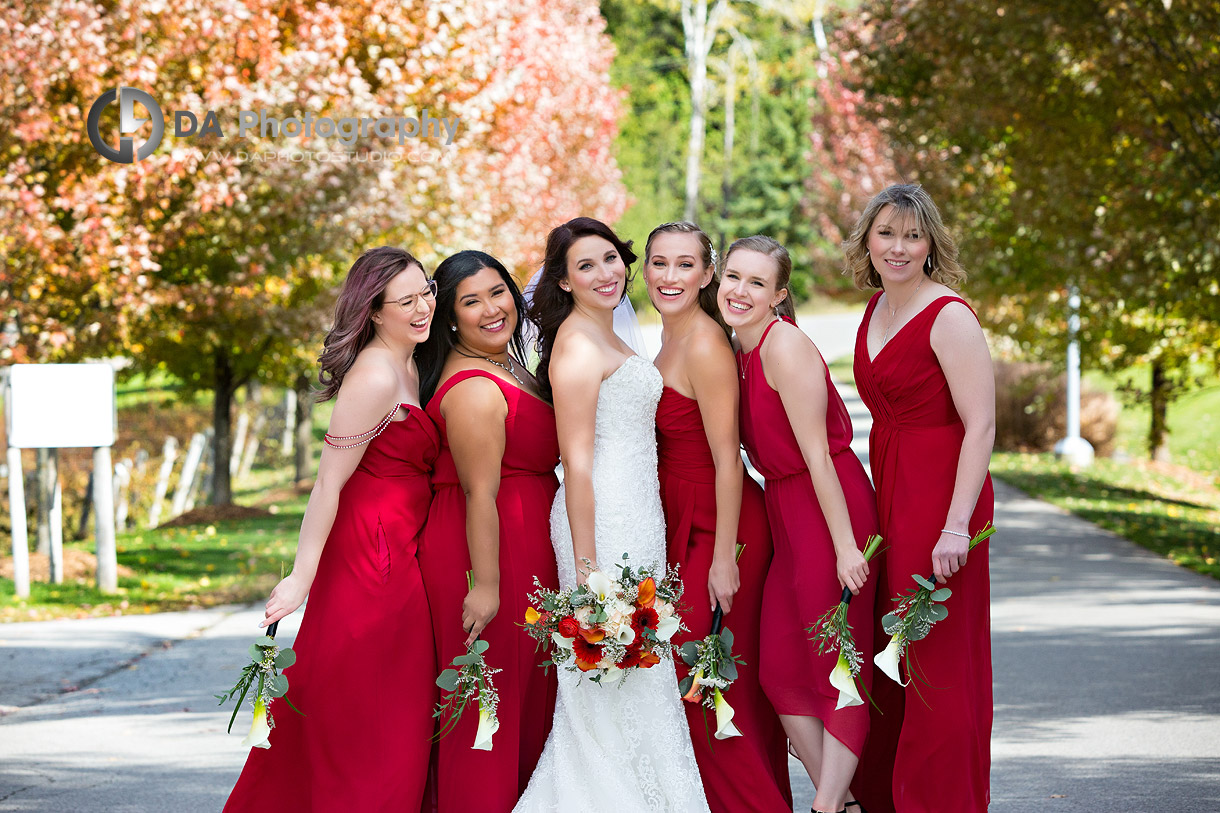 Bridesmaids at Hockley Valley