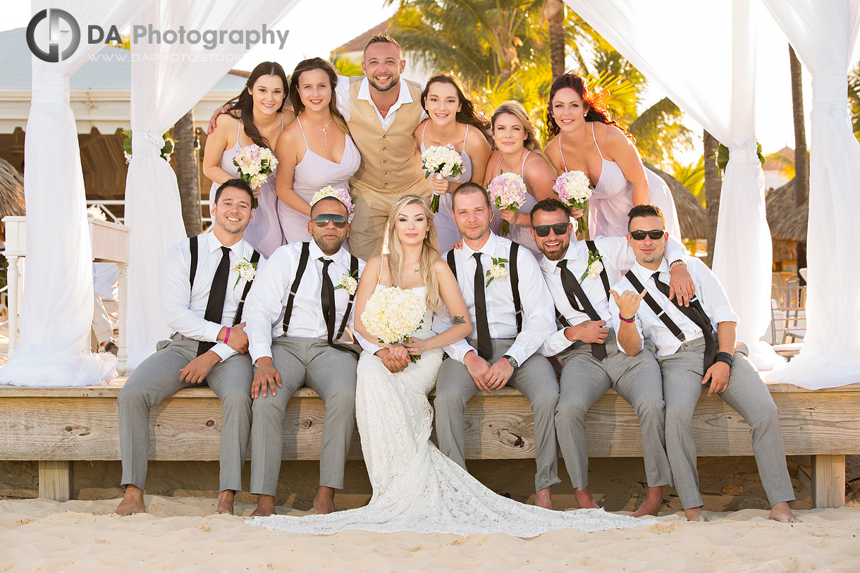 Bridal Party Photos at Luxury Bahia Principe Esmeralda