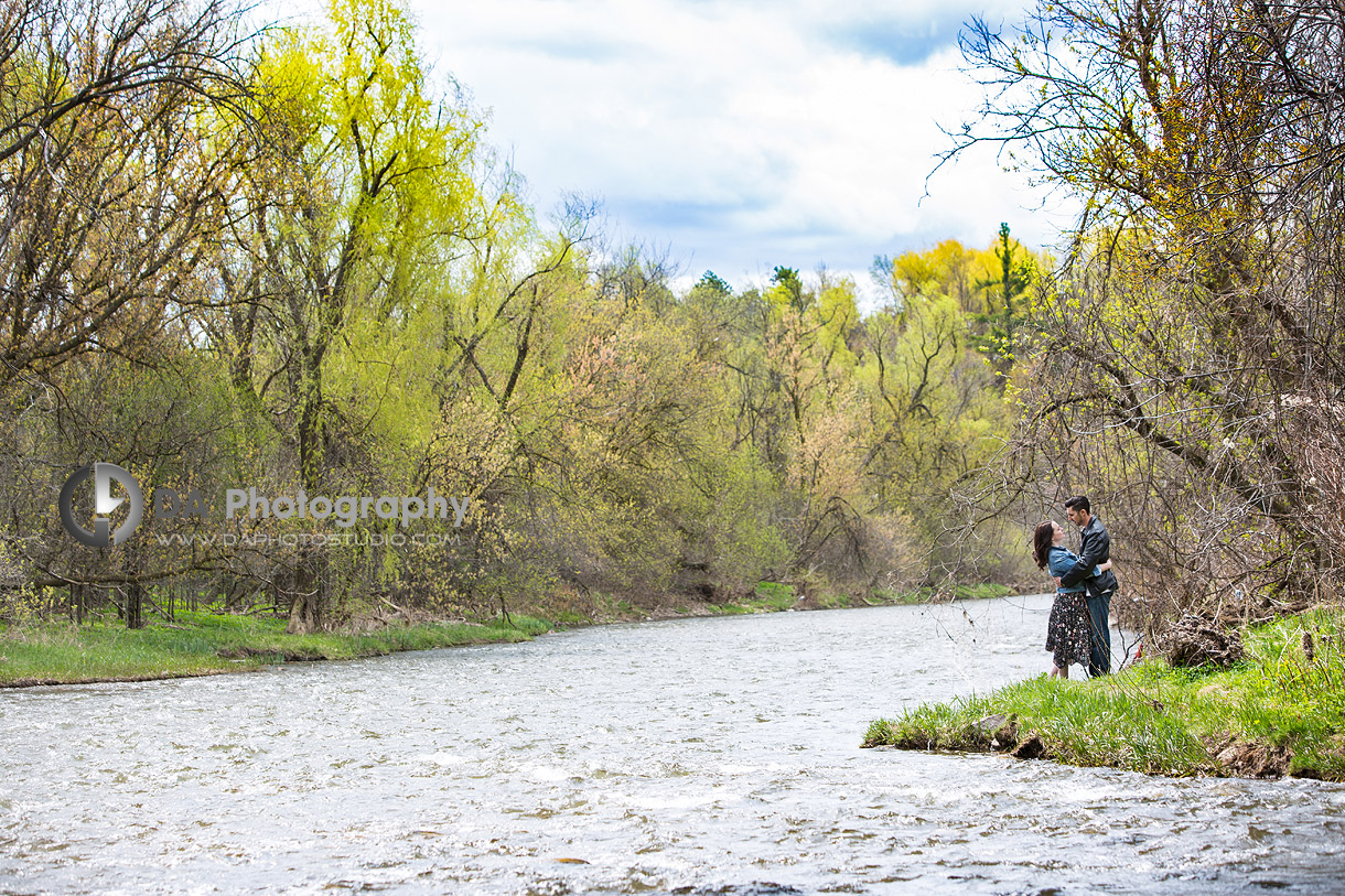 Georgetown engagement photos in Spring