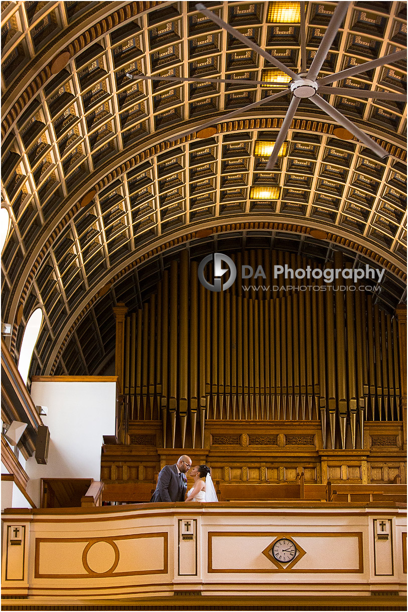 Bride and Groom in Toronto Church