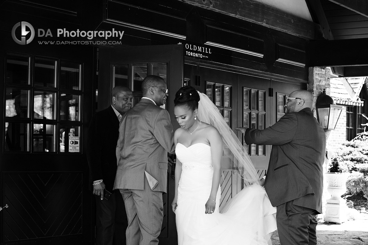 Bride and Groom at Old Mill