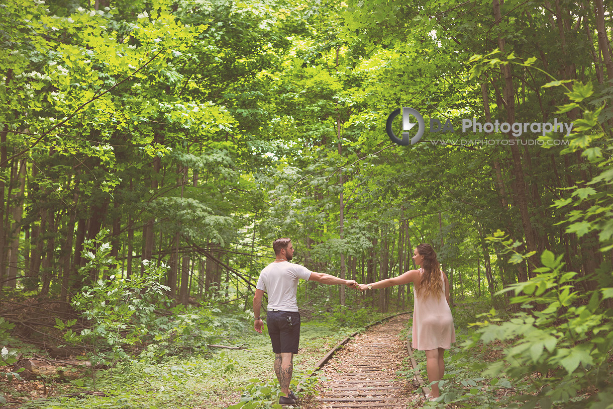Mill Pond Forest Engagement Photos