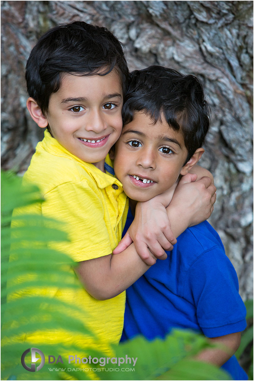 Twin Brothers Portraits in Burlington