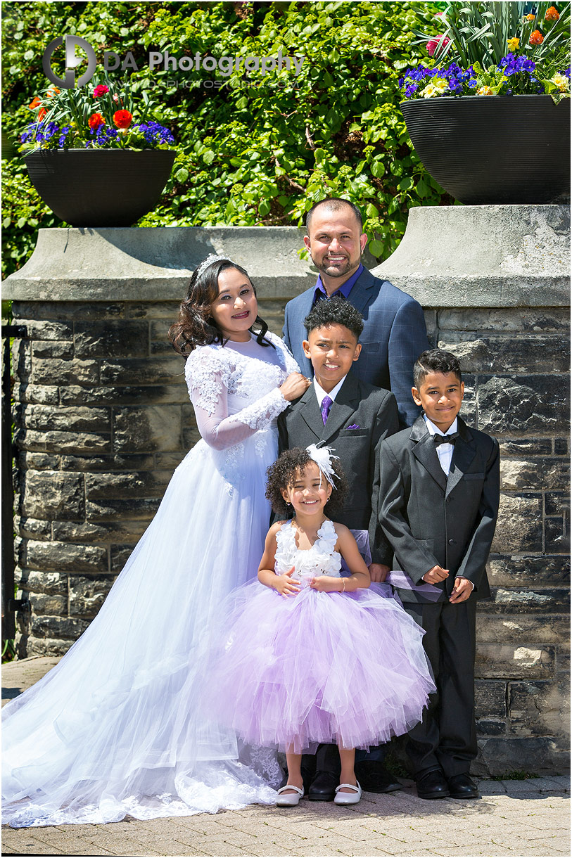 Family photos at Casa Loma in Toronto