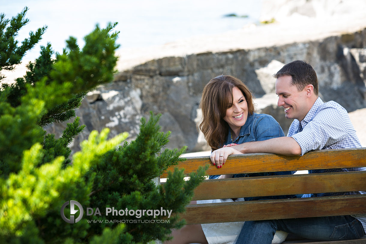 Oakville engagement photo at Gairloch Gardens