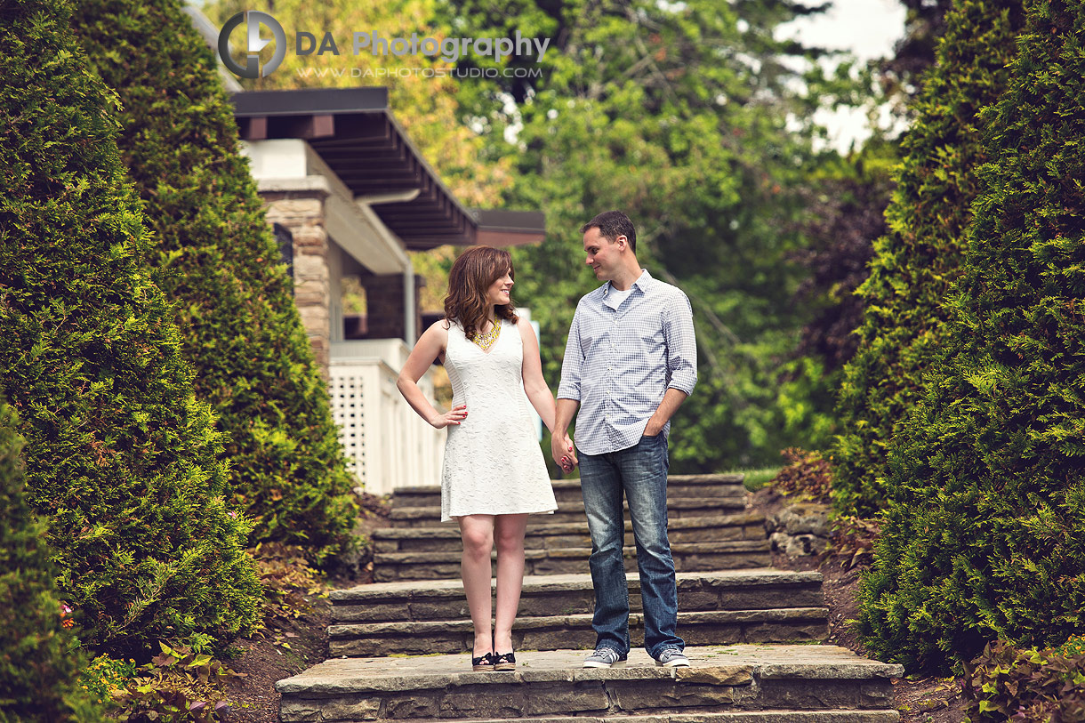 Oakville Engagement Photographers at Gairloch Gardens