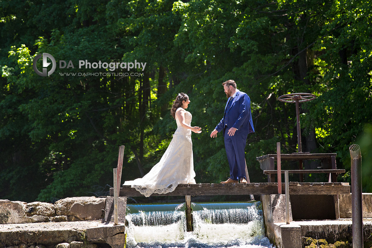 Bride and Groom at The Falls Inn and Spa